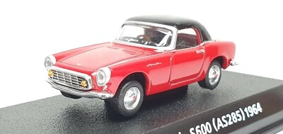 1/64 Konami 1964 HONDA S600 ROJO modelo de coche fundido a presión Foto 1 de 3