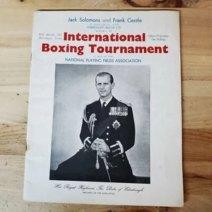 International Boxing Tournament Jack Solomons & Frank Gentle DEC 10 1952 PROGRAM - Picture 1 of 19