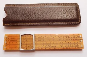 VINTAGE LOGAREX 82 POCKET SLIDE RULE CALCULATOR  IN CASE СZECHOSLOVAKIA 50's-60s - Picture 1 of 5