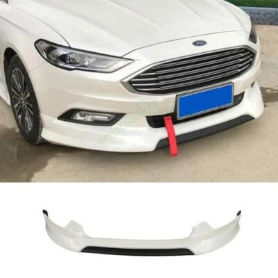 For Ford Mondeo Fusion 2017-2018 White Front Bumper Lip Spoiler Splitter 1pcs - Image 1 of 4