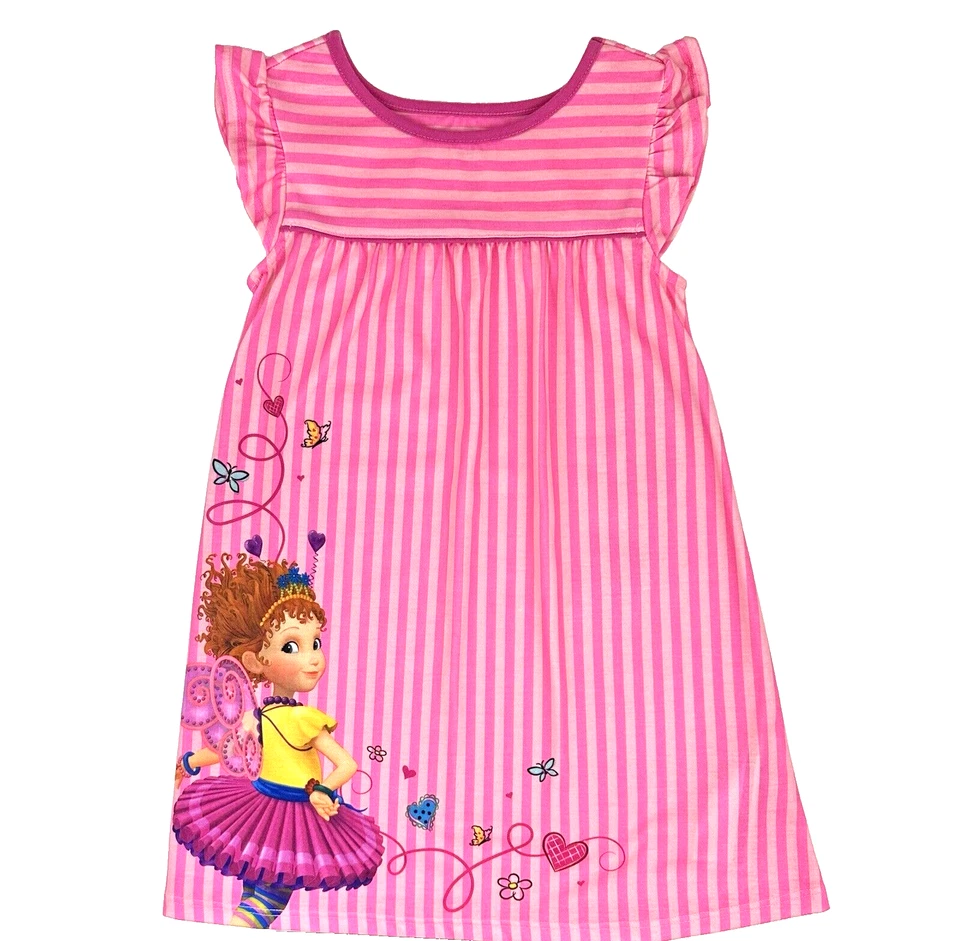 Camisón Nancy elegante manga gorra con volantes poliéster rosa Disney Store para niños talla 4 Foto 1 de 2