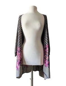 ROKOKO Kimono Cardigan Top Open Front Paisley LARGE - Picture 1 of 6