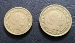 DENMARK  1989 - 1990 COINS  LOT  10,  20, KRONER - Picture 1 of 2