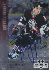 Brian Holzinger Autograph 98-99 BAP Buffalo Sabres Card Penguins - Lightning