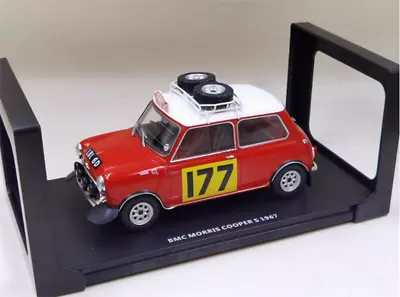 for IXO for BMC for Morris for Mini for Cooper S 1967 red 1:18 Car Pre-built - Image 1 of 4