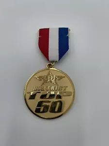1990er Jahre American Bicycle Association District Top 50 Medaille Band Award BMX - Bild 1 von 6
