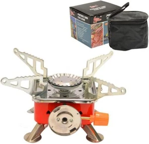 Portable Burner Stainless Steel Propane LPG Gas Stove Outdoor Camping Cooker - Picture 1 of 10