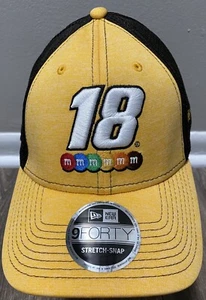 Nascar Champion Kyle Busch M&M's Racing Yellow and Brown Men's Adjustable Hat  - Picture 1 of 7