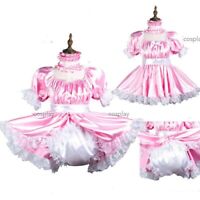 Sissy maid pink satin dress Unisex TV Tailor-made @