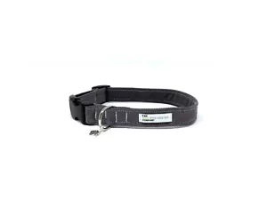 Grau Cord verstellbares Hundehalsband und optional passendes graues Cordblei - Bild 1 von 5