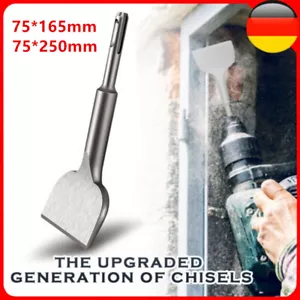 SDS Plus Breitmeißel Flachmeißel 75x165 Meisel Meißel Fliesenmeißel Stemmhammer - Bild 1 von 16