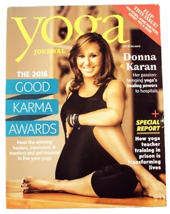 Yoga Journal magazine, August 2016, The 2016 Good Karma Awards, Donna Karan - Picture 1 of 6