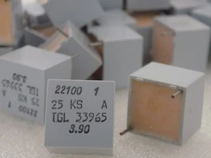 20x 22100pF 22.1nF 25V A1 KS Polystyrene Hi-End Audio Capacitor NOS TGL Germany - Picture 1 of 3