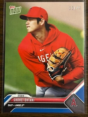 2023 Topps Now #OD-111 Shohei Ohtani Los Angeles Angels 13/49 BLUE - Image 1 of 2