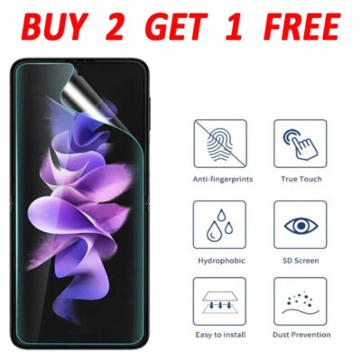 For Samsung Galaxy Z Flip 3/4 5G Film Hydrogel Screen Protector Inner Screen - Image 1 of 4