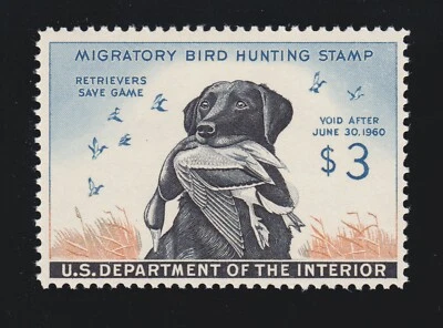 US RW26 $3 Duck Hunting Mint VF-XF OG NH SCV $120 (05) - Image 1 of 2