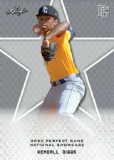 KENDALL DIGGS 2020 "1ST EVER PRINTED" LEAF PERFECT GAME ROOKIE CARD #157! MINT!