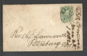 CSA SCOTT 1 EN PORTADA - 1861 5c GREEN GREEN RICHMOND a PETERSBURG VA CV $300 - Imagen 1 de 2