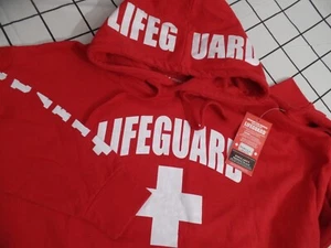 NEU MIT ETIKETT RED CROSS ORLANDO FL LIFEGUARD PULLOVER HOODIE JACKE LARGE - Bild 1 von 9