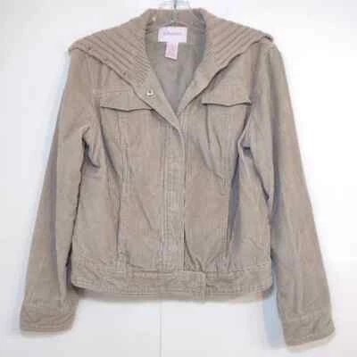 Xhilaration women's tan corduroy jacket size (L) - Image 1 of 4