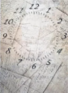 Papel de arroz para álbum de recortes decoupage y manualidades reloj letras tarjetas 18 - Imagen 1 de 1