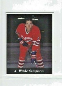 1991-92 Oshawa Generals (OHL) team issue Wade Simpson