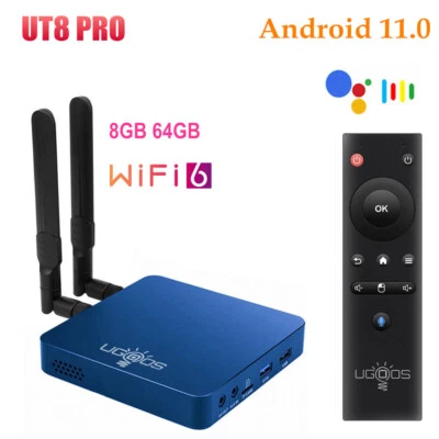 UGOOS UT8 PRO TV Box Android 11 8G 64G RK3568 WIFI 6 1000M LAN BT5.0 Set Top Box - Image 1 of 4