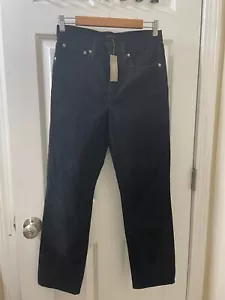 NEW J. Crew Pants Womens 27 Corduroy Black Straight CLASSIC - Picture 1 of 12