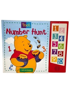 Vintage 1999 Winnie The Pooh Number Hunt Lift & Listen Book - Picture 1 of 4