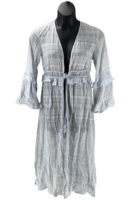 Plumero de gasa Peace Love World azul hielo Foto 1 de 3