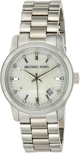 OROLOGIO MICHAEL KORS TONO ARGENTO PICCOLO ACCIAIO INOX CRISTALLO BRACCIALE MK5338