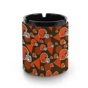 Cleveland Browns Print Leather Ashtray Strong and Durable, Home Decoration - Picture 1 of 7