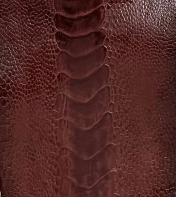 5 patas de avestruz piel cuero burdeos grado B en un paquete Foto 1 de 3