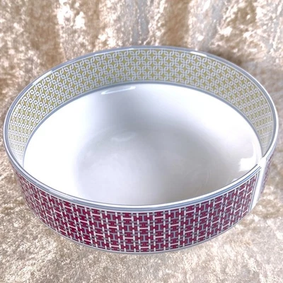 Hermes Paris Tie-Set Tie Set Salad Bowl 14cm Porcelain Tableware - Image 1 of 4