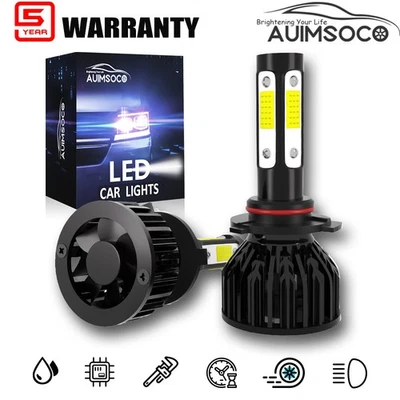 2X 9005 Super Bright LED Headlight High Beam Bulbs HB3 For GMC C3500HD 1991-2002 - Image 1 of 4