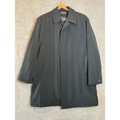 Ralph Lauren Para Hombre Gris Oscuro Cremallera Completa Impermeable Chaqueta Forro Extraíble Talla L Foto 1 de 4