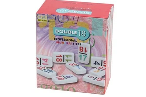 Dominoes double 18 Professional Color Number White Tile for Large Groups - Picture 1 of 4