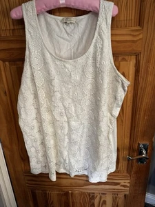 Ladies Matalan Lace Front Vest Size 20 - Picture 1 of 2
