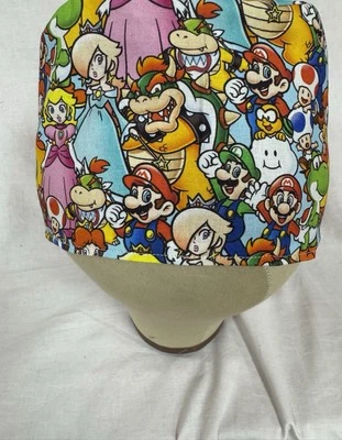 Men/Women Surgical Scrub Cap Lined Party Characters 100% Cotton - Image 1 of 3