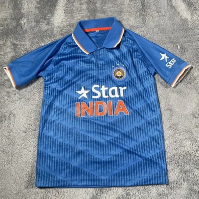 Star India Cricket Jersey SZ 30 Youth Medium Indian Cricket Control Board Shirt - Imagem 1 de 4