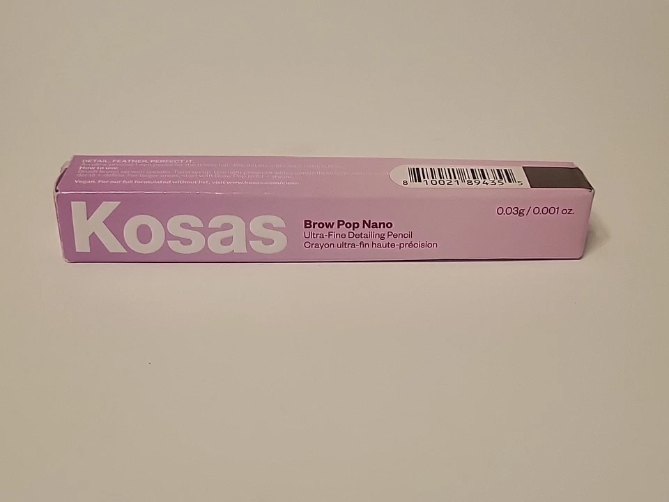 Lápiz de detalles ultrafinos Kosas Brow Pop Nano - Caja abollada marrón medio Foto 1 de 4