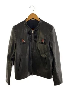 FENDI/L/Monster/Bag Bugs/Leather jacket/Blouson/46/Sheepskin/BLK - Picture 1 of 6