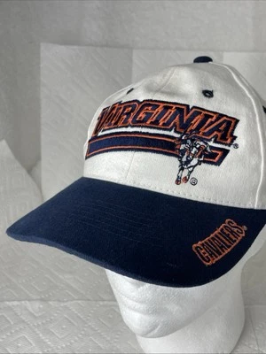 University Of Virginia Cavaliers Hat Cap Vintage  Indian On Horse Logo Strapback - Image 1 of 4