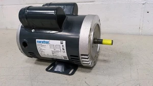 Motore Marathon 3/4 HP mai usato 1PH 120/240V RPM: 1725/1425 YMN 56B17DRR70008A1A - Foto 1 di 10