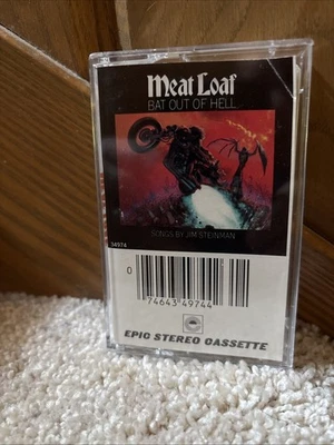 MEATLOAF: Bat Out Of Hell Music Cassette (1977 EPIC) Classic Rock - Image 1 of 4