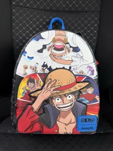 Loungefly One Piece Luffy Strohhut Collage Mini Rucksack Tasche - Bild 1 von 2
