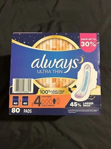 Always ultra thin overnight flex wing 80 count - Picture 1 of 1