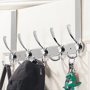 15 Hooks Over The Door Hanger Foldable Clothes Coat Jacket Rack Towel Holders UK - Picture 1 of 25