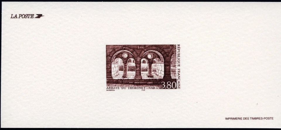 FRANCE . 1996 Thoronet Abbey (2528) . Reduced Size Deluxe Proof - Image 1 of 1