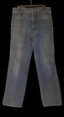 70s-80s  Pierre Cardin 10968 Men’s Jeans  31” X 29.75”  Lowercase Letters - Image 1 of 4